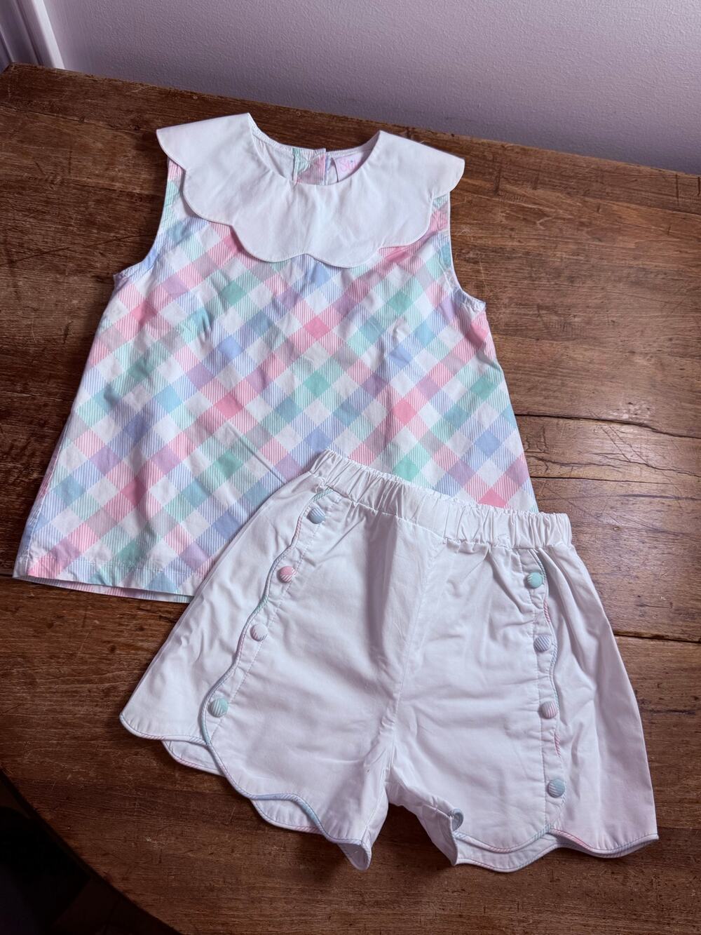 Stitchy Fish 2pc Girl's shorts set size 4T